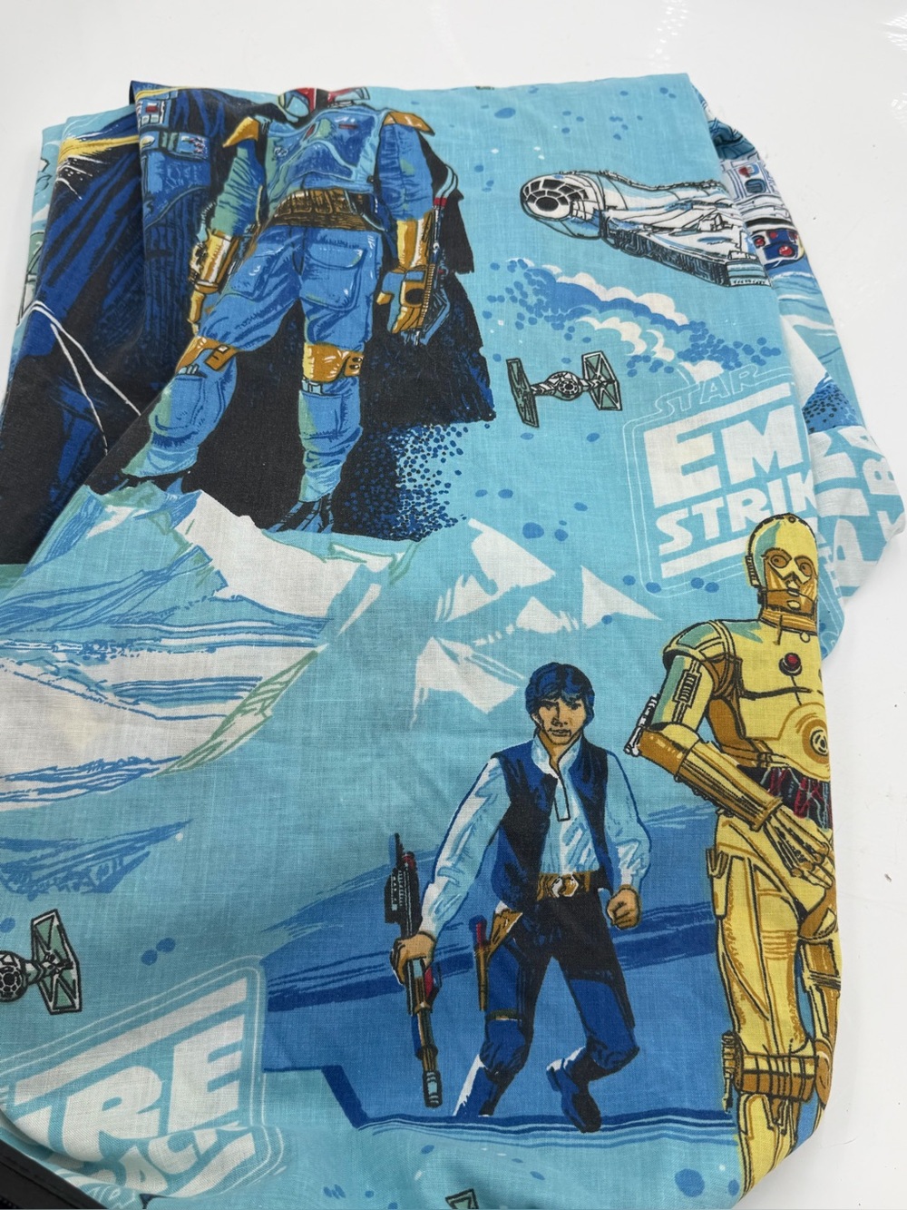 Vintage 70s Star Wars Empire Strikes Back Fitted Twin Sheet Boba Fett Sheets, - Picture 4 of 5